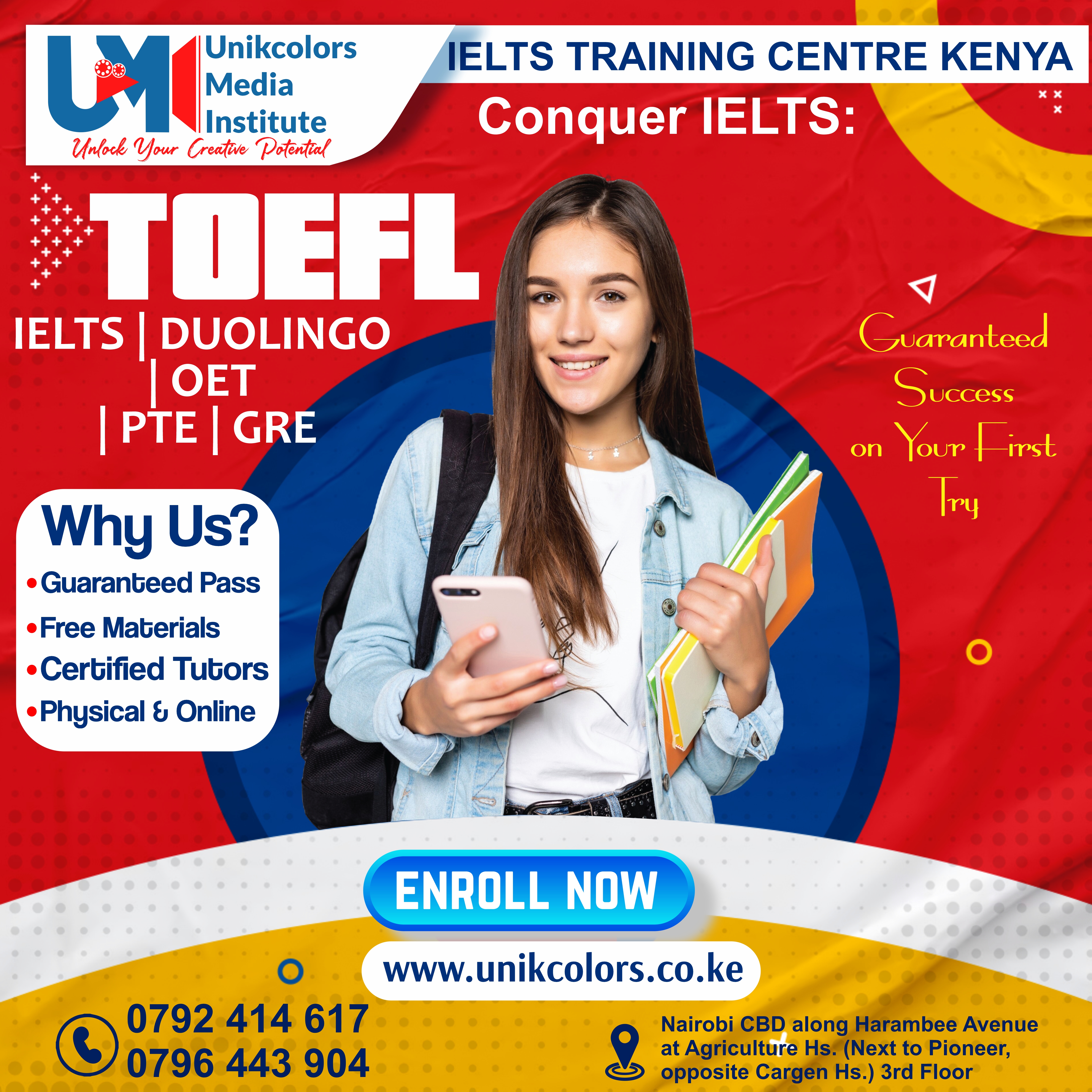 IELTS TRAINING CENTRE KENYA - IELTS PREPARATION | OET | TOEFL | PTE | GRE | DUOLINGO